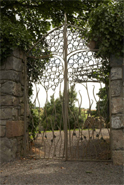 Gates commemorating the Famine at the site of the former Workhouse