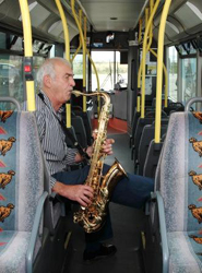 Stan Burns playing the Sax